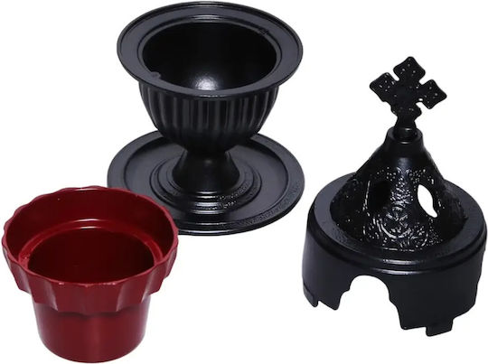 Metallisches Klassisches Vigilölampen Metallisches Glas 1 Stück Grau
