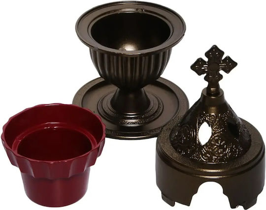 Metallisches Klassisches Vigilölampen Metallisches Glas 1 Stück Silber