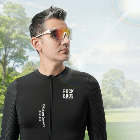 Rockbros Ochelari de Ciclism cu Ramă Gri și Lentile Transparente / Fotocromice / Polarizate