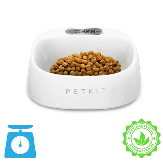 Food and Water Bowl for Dog made of ABS Plastic 450ml 16.5x17cm with Scale