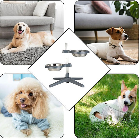 Rostfreier Stahl Futternapf & Wasserschale für Hund & Katze 2 Positionen 2 Stück