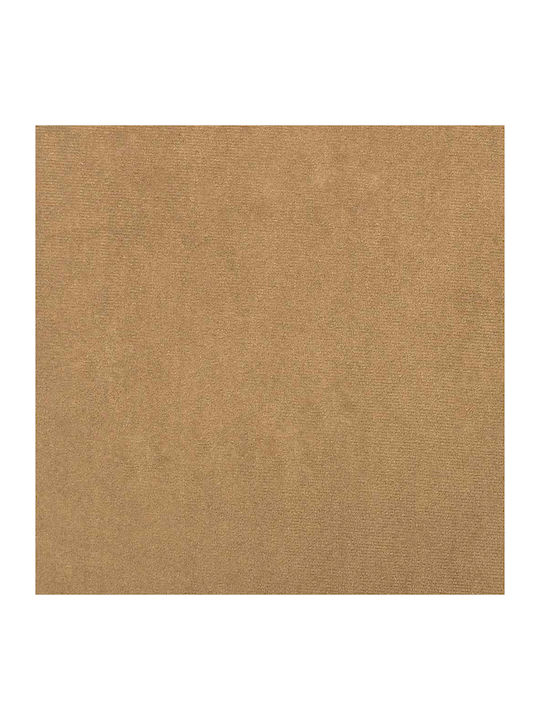 Relax Sessel mit Fußhocker Samt Braun 75x92.5x100cm