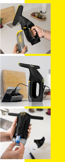 Karcher Wv 3 Comfort Precision Aspirator de Geamuri cu Baterie Negru