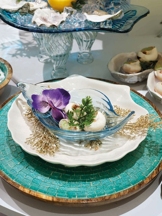 Kaemingk Decorative Glass Transparent Platter