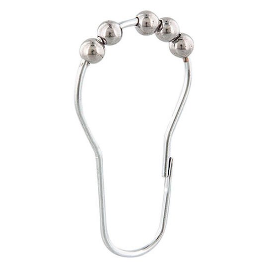 Кукички За Бански Завеси Differnz Anello Металически 12 Бройки Chromium 32.000.00