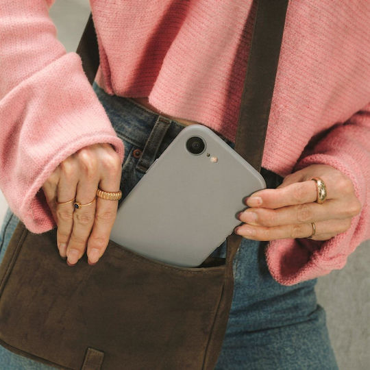 Tech-Protect Back Cover Σιλικόνης Γκρι (iPhone 17e / 16e)