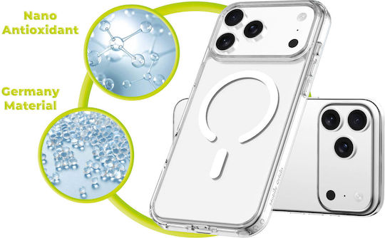 Mobile Origin Umschlag Rückseite Silikon 1.5mm Transparent (iPhone 17 Pro Max)
