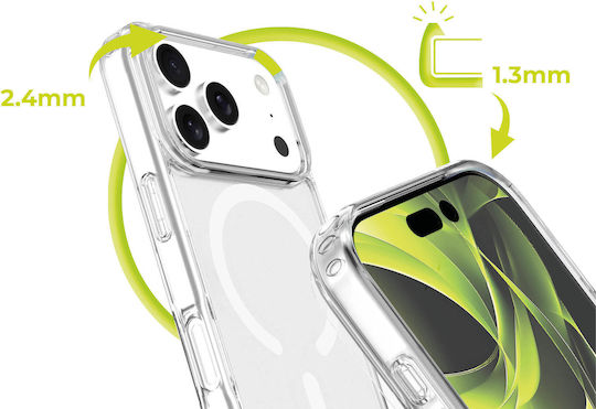 Mobile Origin Umschlag Rückseite Silikon 1.5mm Transparent (iPhone 17 Pro Max)