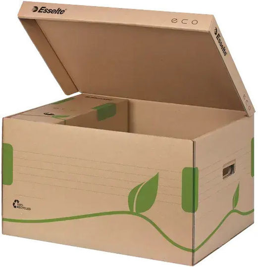 Esselte Container De Transport Pentru Arhivare Eco Deschidere Superioară Din Carton 100% Reciclat Fsc Natural