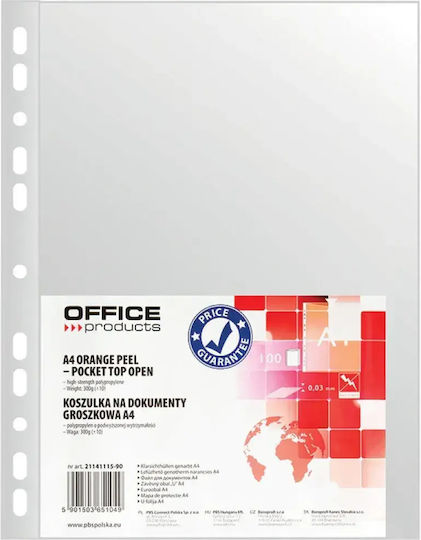 Foițe De Legătorie A4 Documente 30 Microni Set 100 Foițe Office Products Transparente