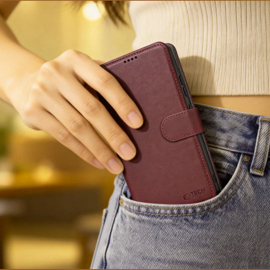 Tech-Protect Wallet Σιλικόνης Μπορντό (Galaxy S26 Ultra)