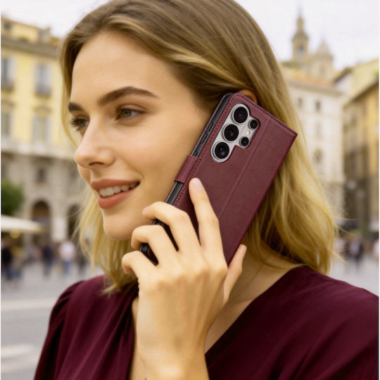 Tech-Protect Wallet Σιλικόνης Μπορντό (Galaxy S26 Ultra)