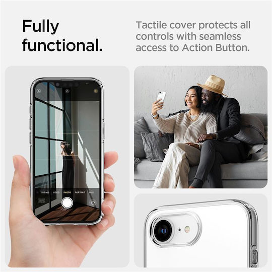 Spigen Crystal Flex (MagFit) Back Cover Silicon Transparent (iPhone 17e / 16e)
