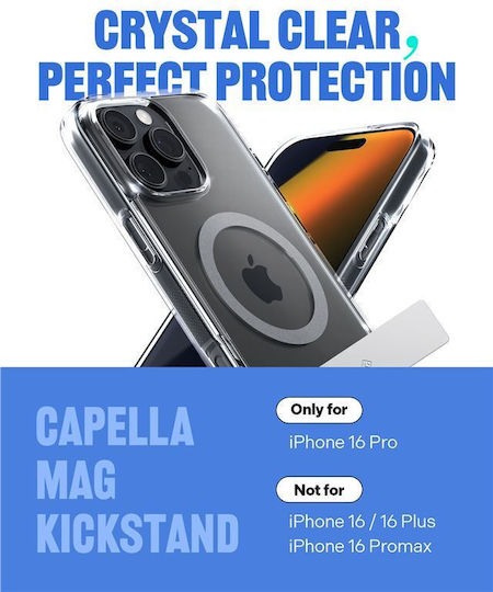 Caseology Capella Umschlag Rückseite Silikon Transparent (iPhone 16 Pro)