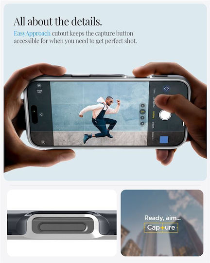 Spigen Classic C1 Back Cover Silicone Graphite (iPhone 16 Pro Max)