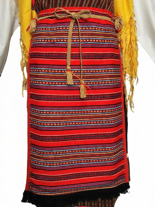 Traditional Costume of Eastern Romylia Kavakli Thrace with 2 Rows Necklace