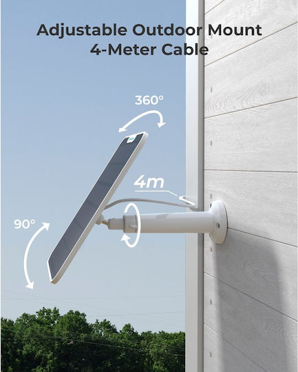 Reolink Ηλιακό Panel Συστημάτων CCTV Type-C Λευκό 4m