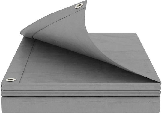 vidaXL Waterproof Tarpaulin 260g/m² 5x4m Heavy Duty Grey