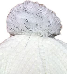 Beanie Unisex Strickmütze in Weiß