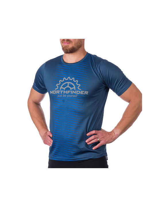 Northfinder Herren Kurze Ärmel Fahrradtrikot Straße / Berg Fahrrad Blau