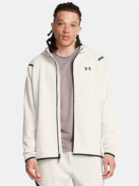 Ua Unstoppable Hooded Cardigan White