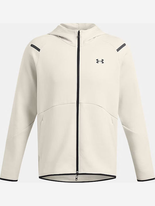 Ua Unstoppable Hooded Cardigan White