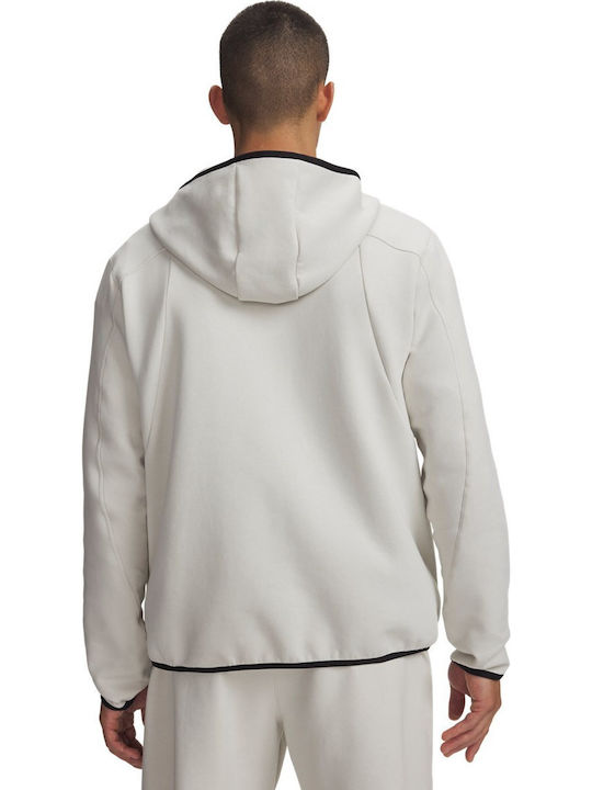 Under Armour Ua Unstoppable Geacă Albă cu Glugă