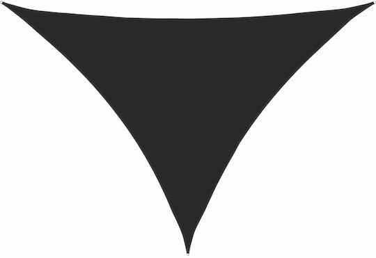 vidaXL Triunghi Umbrela Sail Negru Cu cerc & cu strat PU 5x7x7m confecționat din țesătură Oxford