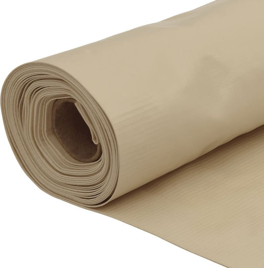 vidaXL Rechteckiger Veranda-Teiler Beige im Rollen mit Hoop und mit PU-Beschichtung 0,75x3x3m aus Oxford-Gewebe