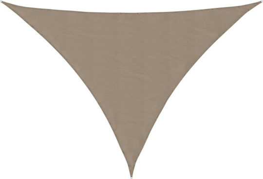 vidaXL Dreieck Sonnensegel Braun Mit Hoop & mit PU-Beschichtung 5x5x6m hergestellt aus Oxford-Gewebe