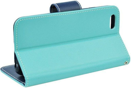 Wallet Piele artificială Turcoaz (Huawei P20)