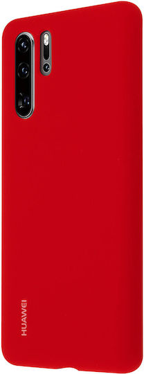 Huawei Silicon Case Back Cover Σιλικόνης Κόκκινο (Huawei P30 Pro)