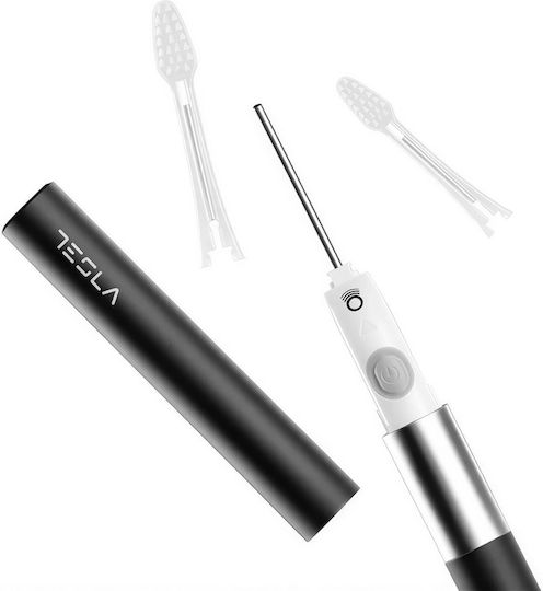 Tesla Wasserflosser mit Drucksensor und Reiseetui Schwarz