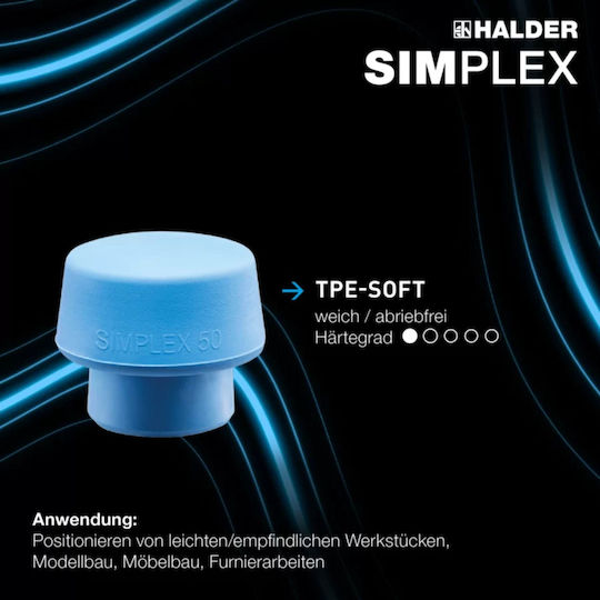 Halder Simplex Hammer mit Hölzernem Griff 3017051
