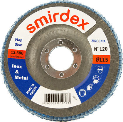 Smirdex Disc de șlefuire Zirconiu Μetal 115mm P120