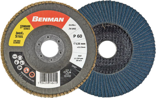 Benman Grinding Disc Metal P60 125mm Set 1pcs