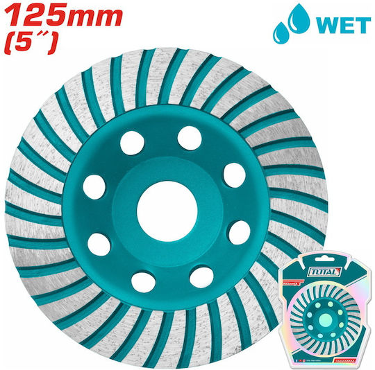 Total Disc de șlefuire pentru Materiale de construcție 125mm Set de 1buc