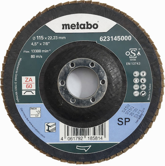 Metabo Δίσκος Λείανσης Μετάλλου 115mm