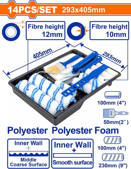 Wadfow Set de vopsea 14buc