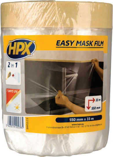 Ηρχ Easy Mask Film Διάφανη Μεμβράνη Χαρτοταινία 550mmx33m