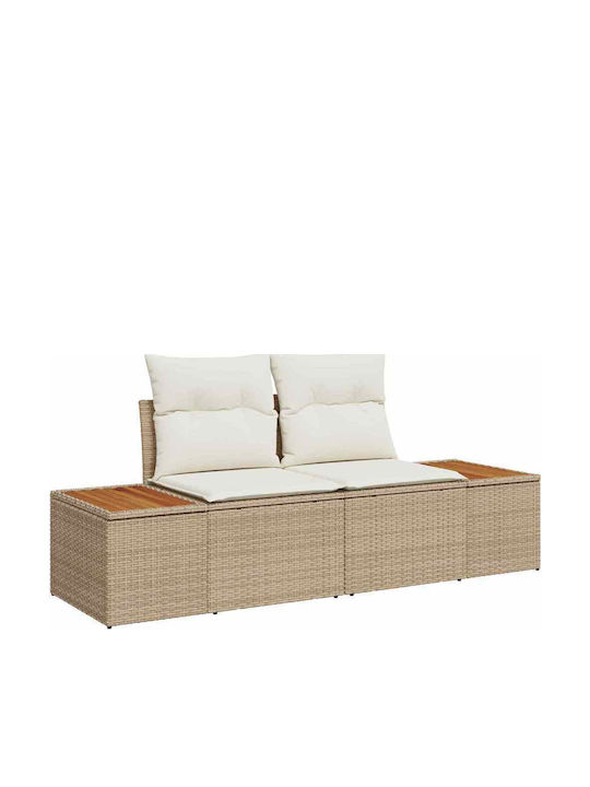 Garden & Outdoor Furniture Set Living Room 6 Pieces Beige with Pillows