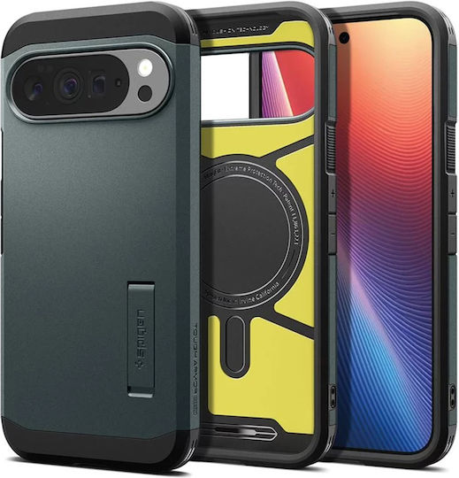 Spigen Tough Armor Задна корица Силикон / Пластмаса Зелен (Google Pixel 10 Pro XL)