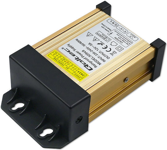 Qoltec Τροφοδοτικό LED IP45 Ισχύος 60W με Τάση Εξόδου 12V