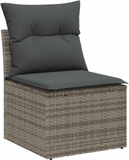 Garten- und Outdoor-Möbelsets Wohnzimmer Typsatz 9 Stück Grau