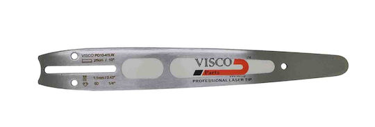 Visco Parts PO10-41 Λάμα Αλυσοπρίονου 25cm (10") για Αλυσίδα με Βήμα 1/4", Πάχος Οδηγών .050"-1.3mm & Αριθμό Οδηγών 60Ε