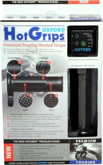 Oxford Replacement Right Hotgrips Handle – Handlebar 22mm Length 120mm – Touring