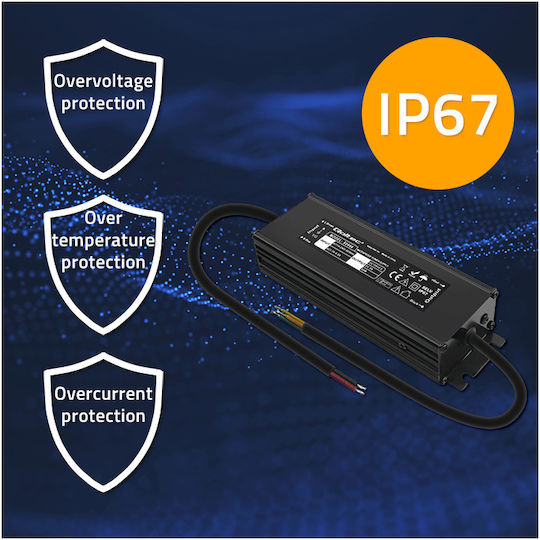 Qoltec LED Захранване Водоустойчиво IP67 Мощност 60W с Изходно Напрежение 12V