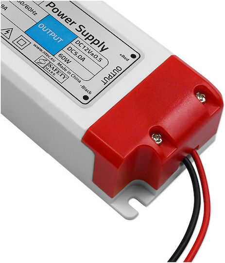 Qoltec LED Захранване IP20 Мощност 60W с Изходно Напрежение 12V