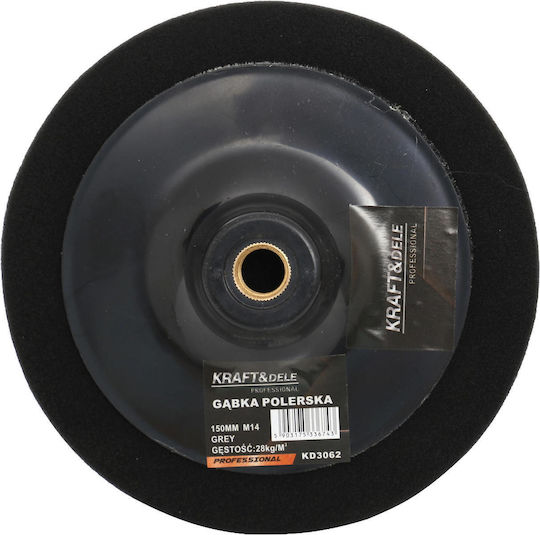 Disc de lustruire 150mm M14 Negru 28 Kg/m³ Kd3062 Kraftdele