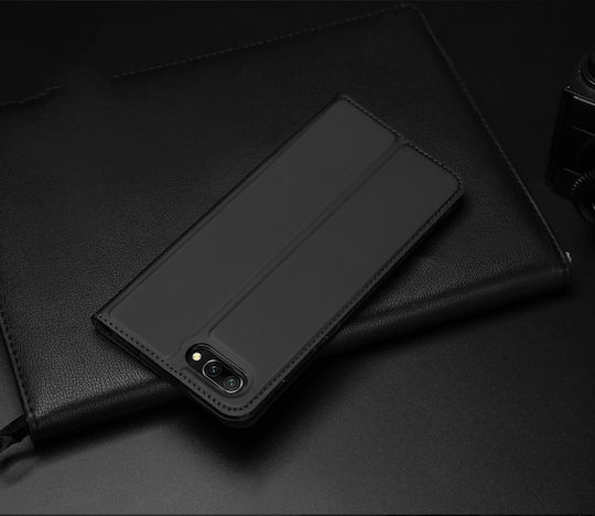 Dux Ducis SkinPro Umschlag Rückseite Synthetisches Leder mit Kartenhalter Gray (Ehre 10)